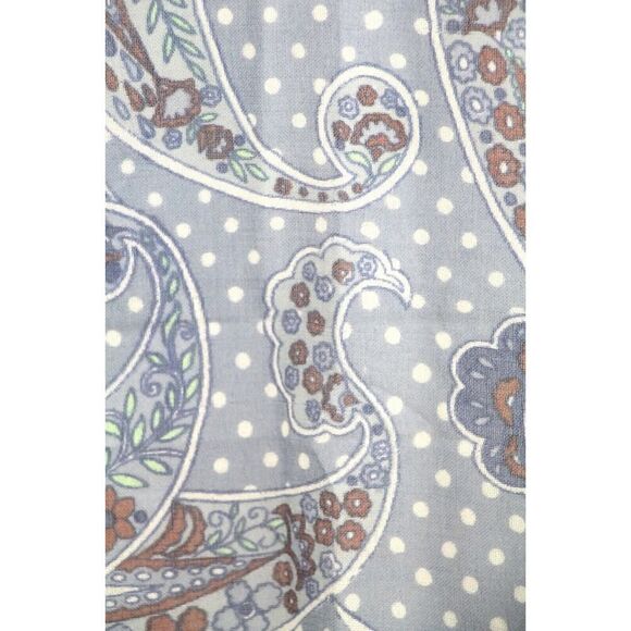 NEW 27"x76.5" ISIS BLUE MULTICOLOR PAISLEY SILK SCARF SHAWL WRAP (B46 - Picture 4 of 9